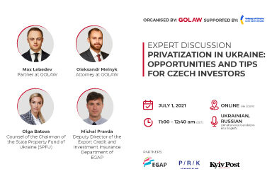 Privatization in Ukraine: opportunities and tips for Czech investors