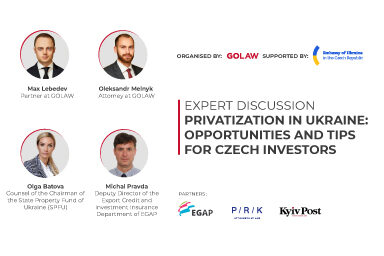 Privatization in Ukraine: opportunities and tips for Czech investors | Video-recording of the webinar