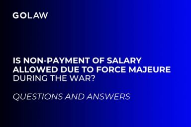 Is non-payment of salary allowed due to force majeure during the war?