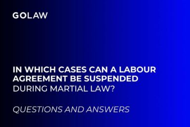 In which cases can a labour agreement be suspended during martial law?