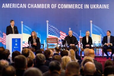 Valentyn Gvozdiy, a Managing Partner at GOLAW attended the event dedicated to the reconstruction and modernization of Ukraine