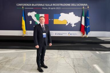 GOLAW Managing Partner Valentyn Gvozdiy took part in the Ukrainian-Italian conference on the reconstruction of Ukraine
