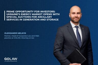 Prime Opportunity for Investors: Ukraine’s Energy Market Opens with Special Auctions for Ancillary Services in Generation and Storage