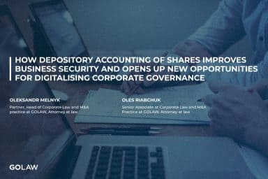 How depository accounting of shares improves business security and opens up new opportunities for digitalising corporate governance￼